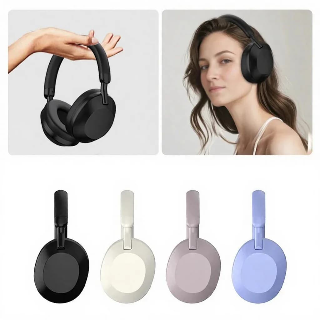 Безжични слушалки с активно шумопотискане, Bluetooth 5.4, тип „околоушни“
