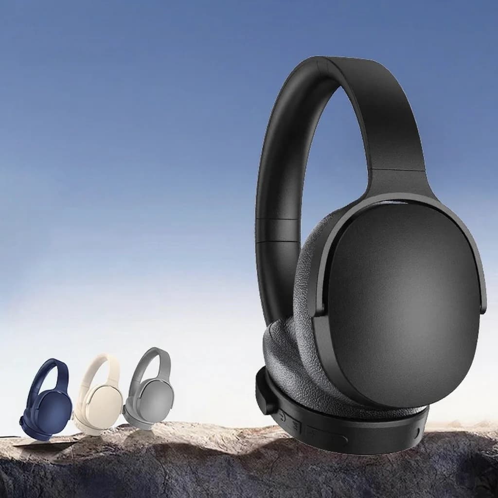 Безжични Bluetooth слушалки с активно шумопотискане, надвушни, дълга батерия