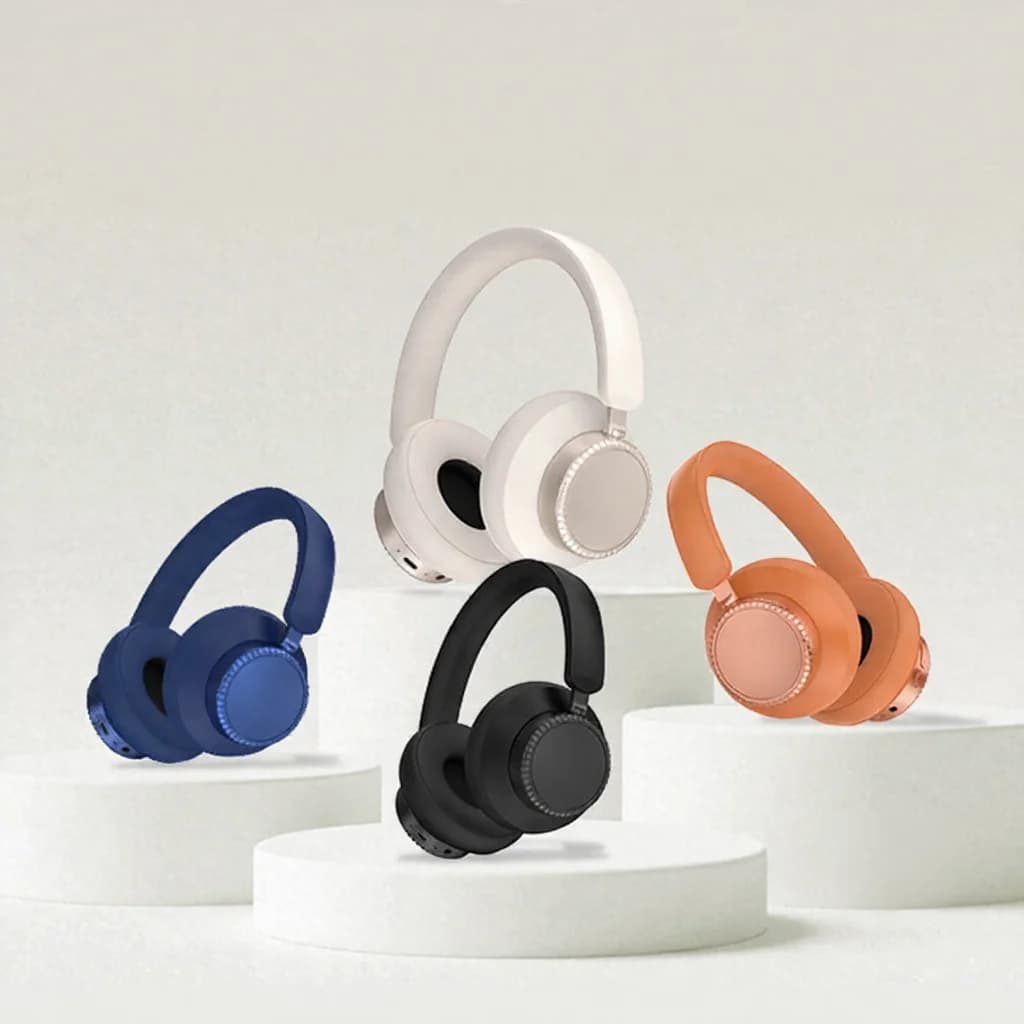 Безжични Bluetooth слушалки с активно шумопотискане, тип „околоушни“, с микрофон