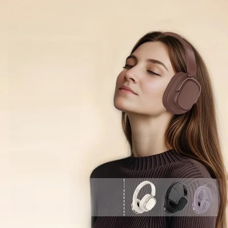 Ретро Bluetooth слушалки тип „на ушите“ с активно шумопотискане