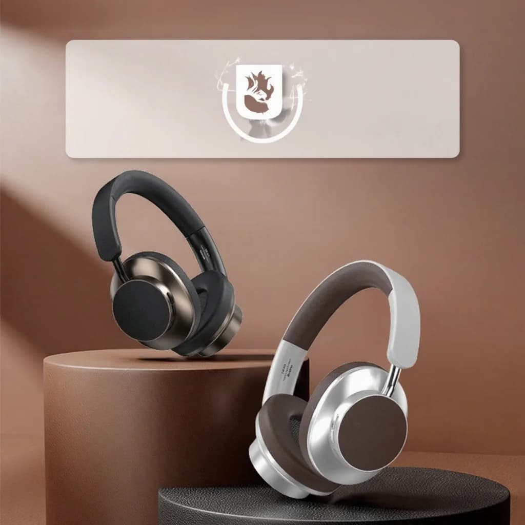 Ретро безжични Bluetooth слушалки с FM радио и слот за TF карта