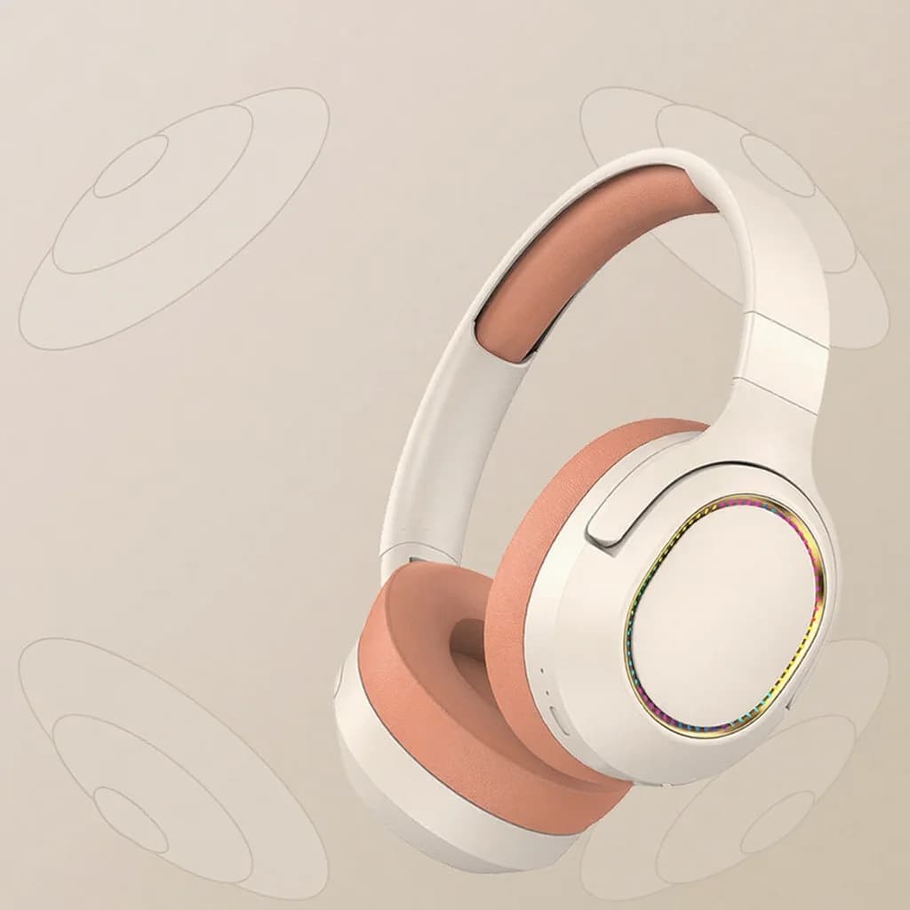 RGB геймърски слушалки безжични Bluetooth над ухото стерео хедсет