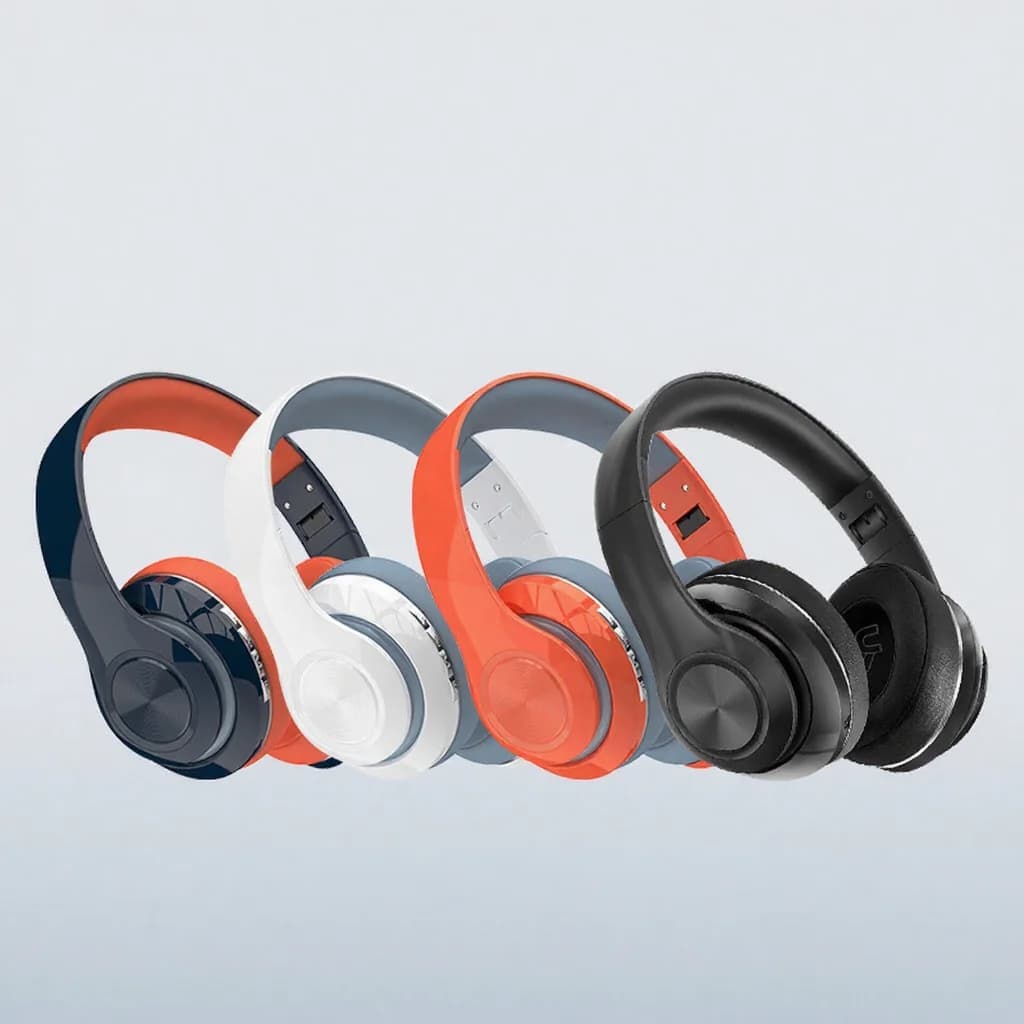 Безжични слушалки Over-Ear с FM радио и слот за TF карта