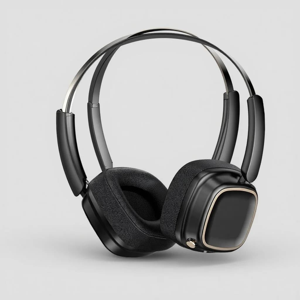 Ретро безжични слушалки над ушите Bluetooth 5.4 Стерео бас
