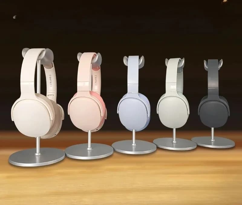 Безжични Bluetooth слушалки над ухото с FM радио и слот за TF карта
