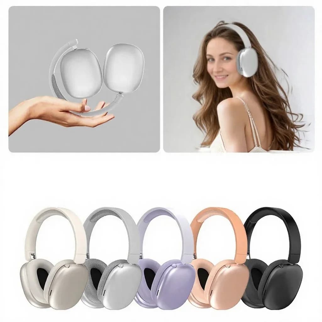 Навушни безжични Bluetooth слушалки с FM радио и слот за TF карта