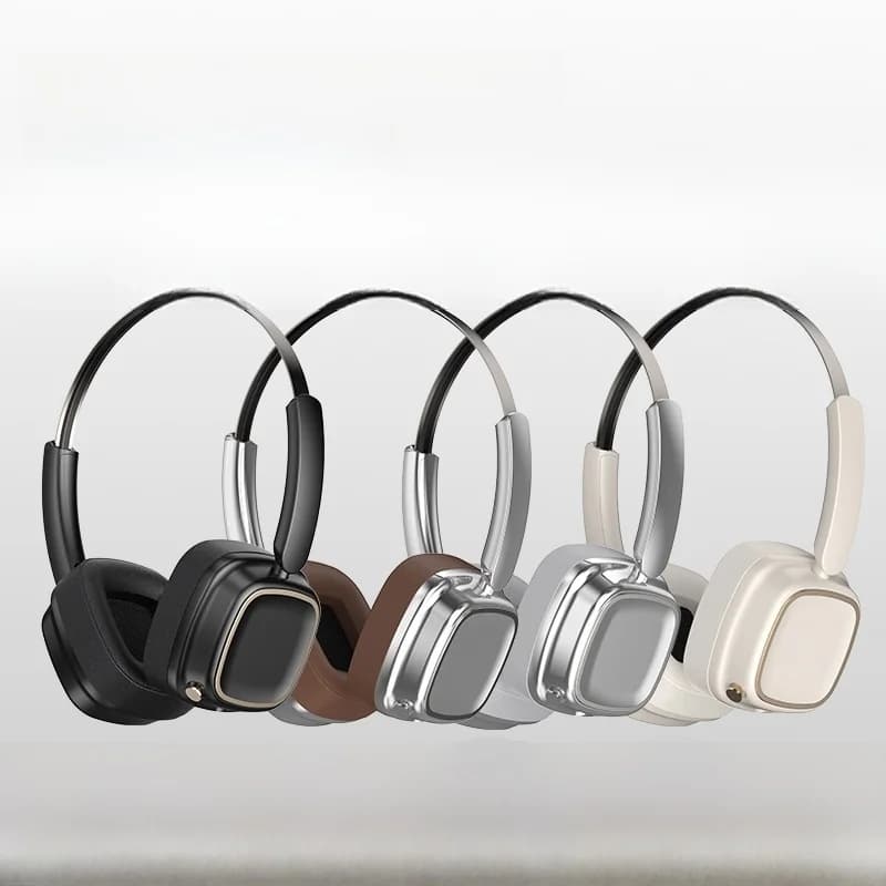 Ретро Bluetooth слушалки над ушите, безжични 5.4, стерео музика и обаждания