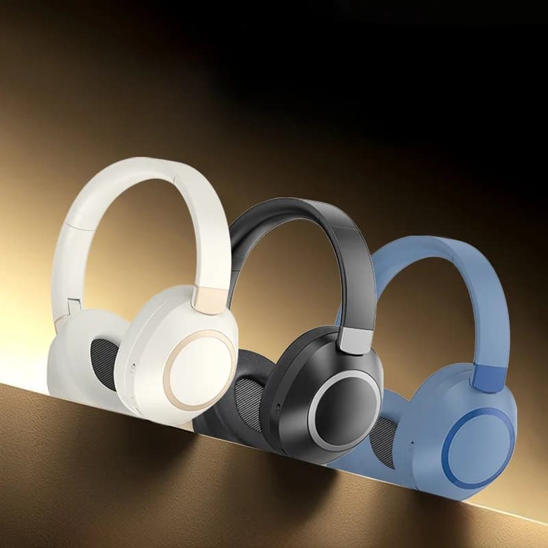 Безжични Bluetooth слушалки с активно шумопотискане, надвушни, стерео