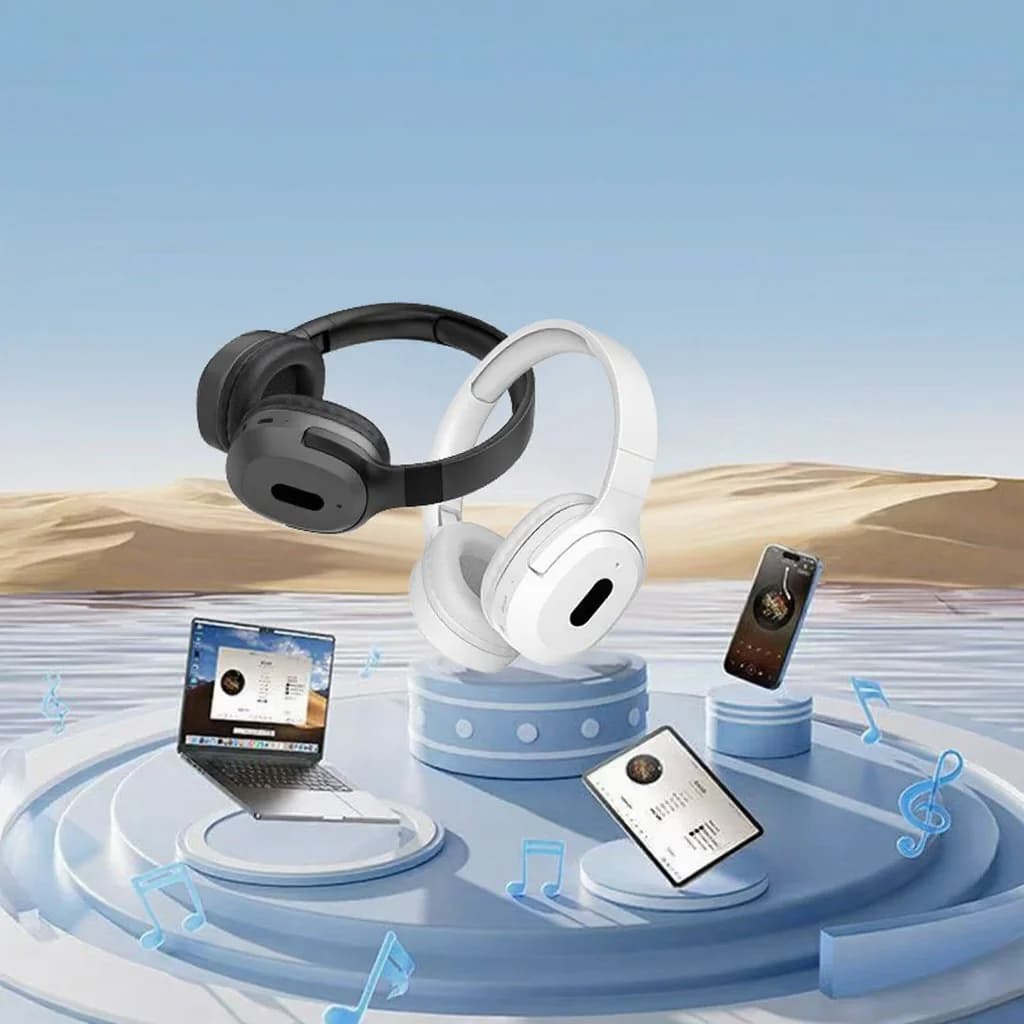 Безжични околоушни Bluetooth слушалки Type-C, стерео музика