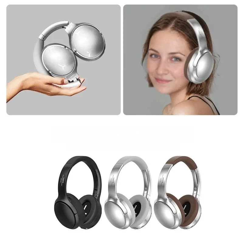 Ретро Bluetooth слушалки тип „на ухо“ с FM радио и кабелен режим