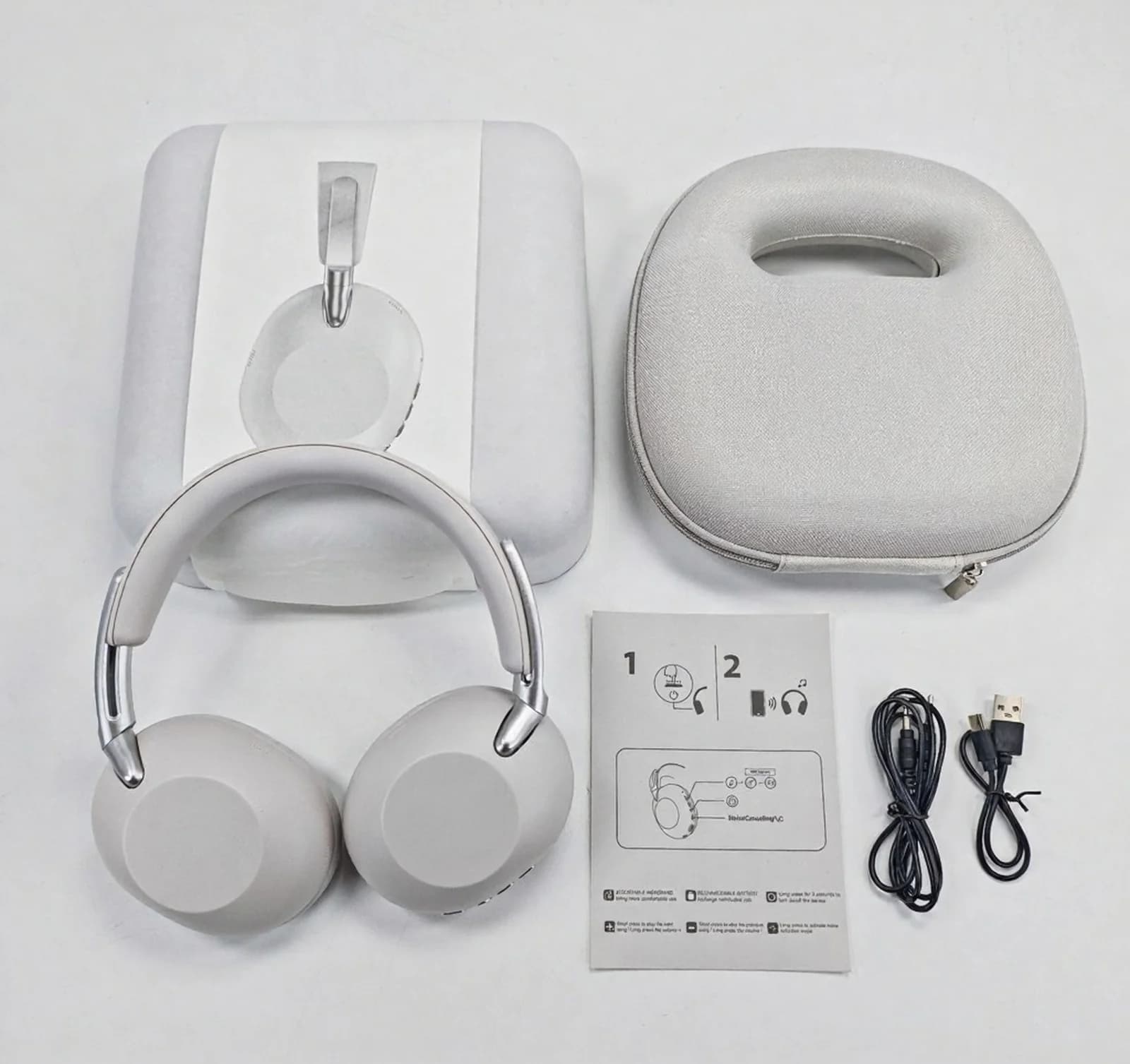 Околоушни безжични Bluetooth слушалки с активно шумопотискане