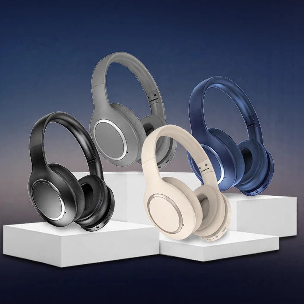 Bluetooth слушалки тип „over-ear“ с активно шумопотискане и дълга автономност