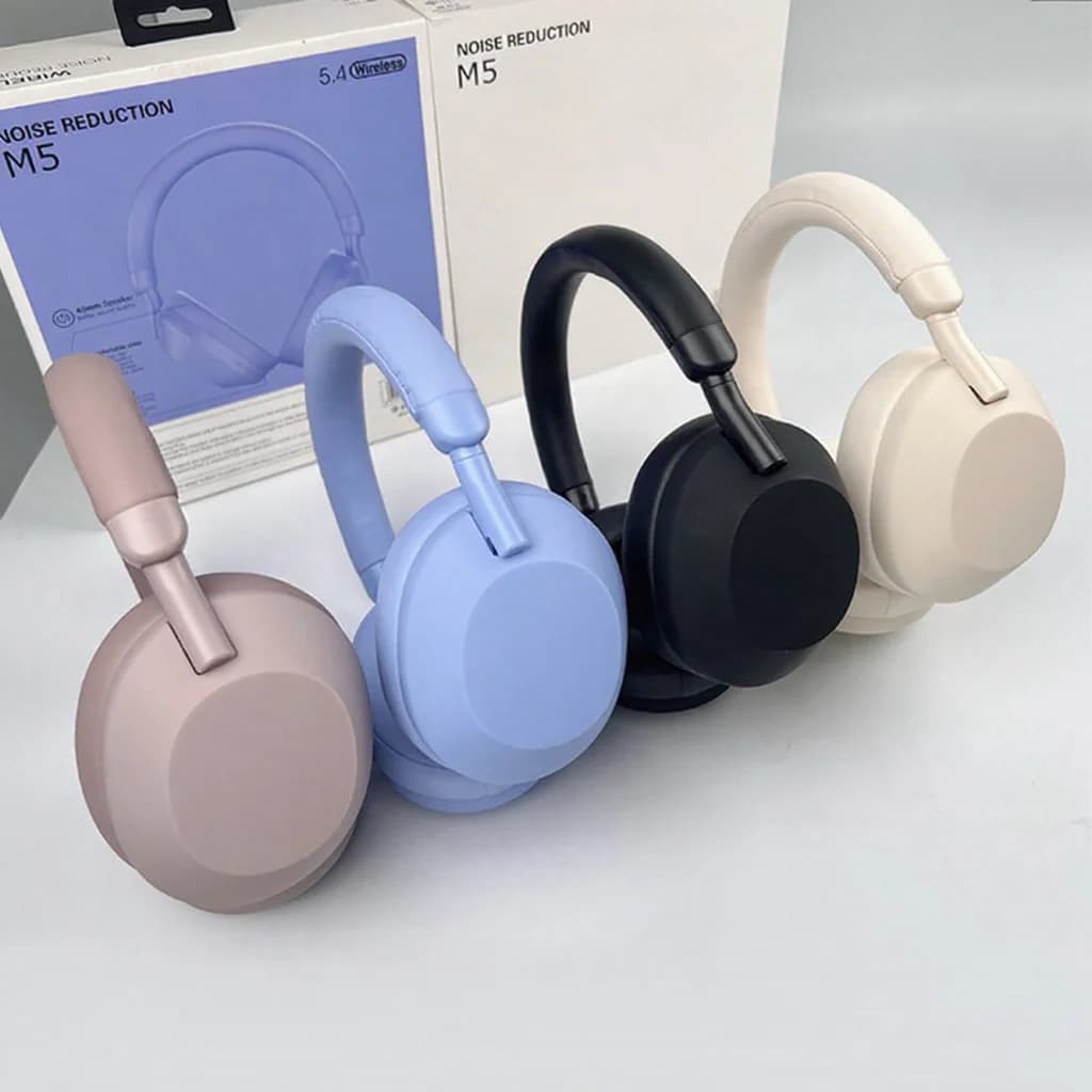 Активно шумопотискащи безжични Bluetooth слушалки над ушите със стерео звук