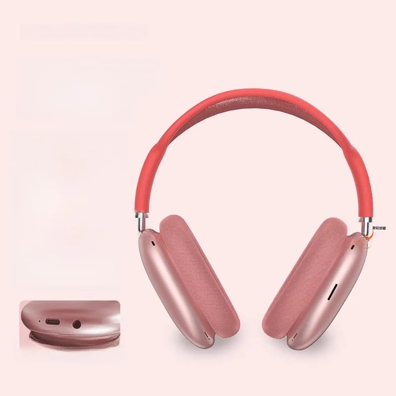 Bluetooth 5.4 слушалки над ушите с въртящо се копче и FM радио