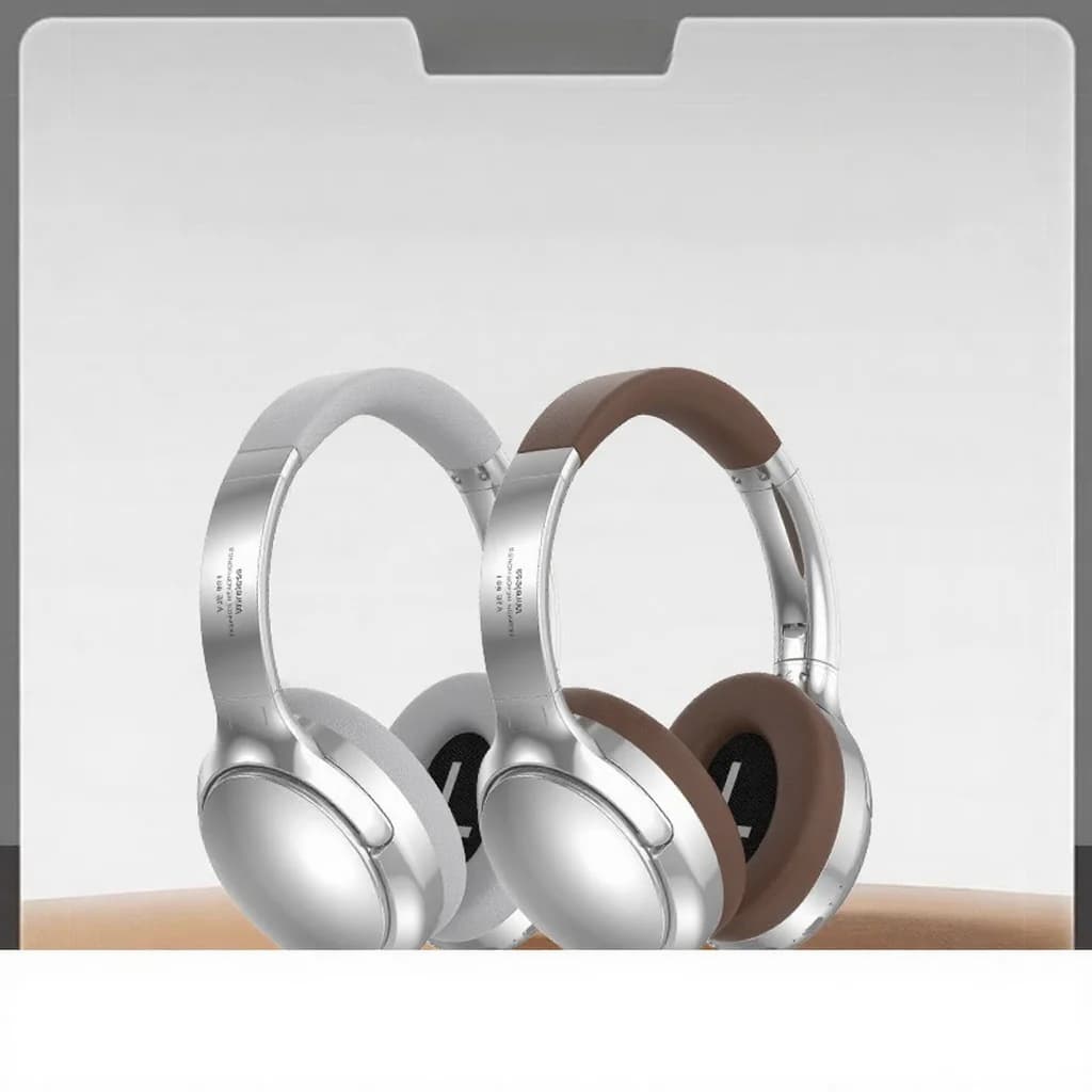 Ретро околоушни Bluetooth слушалки с FM радио и жичен режим