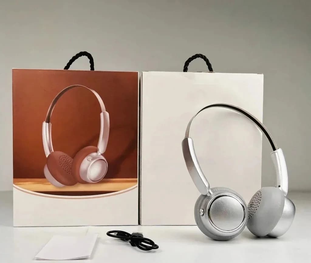 Ретро безжични слушалки с FM радио и Bluetooth 5.4