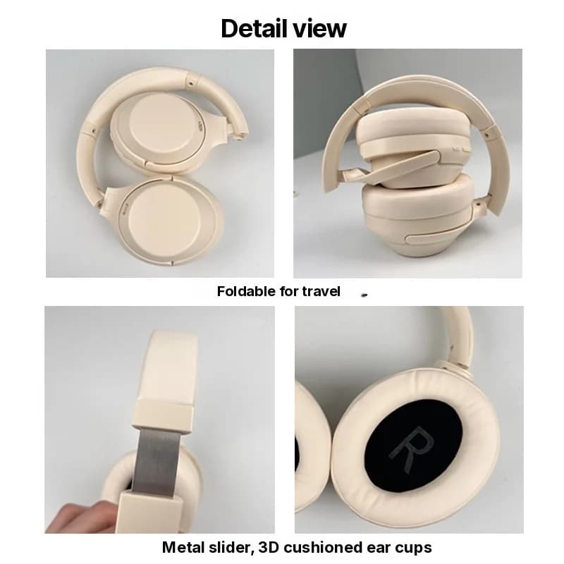 Безжични Bluetooth слушалки тип „over-ear“ с активно шумопотискане