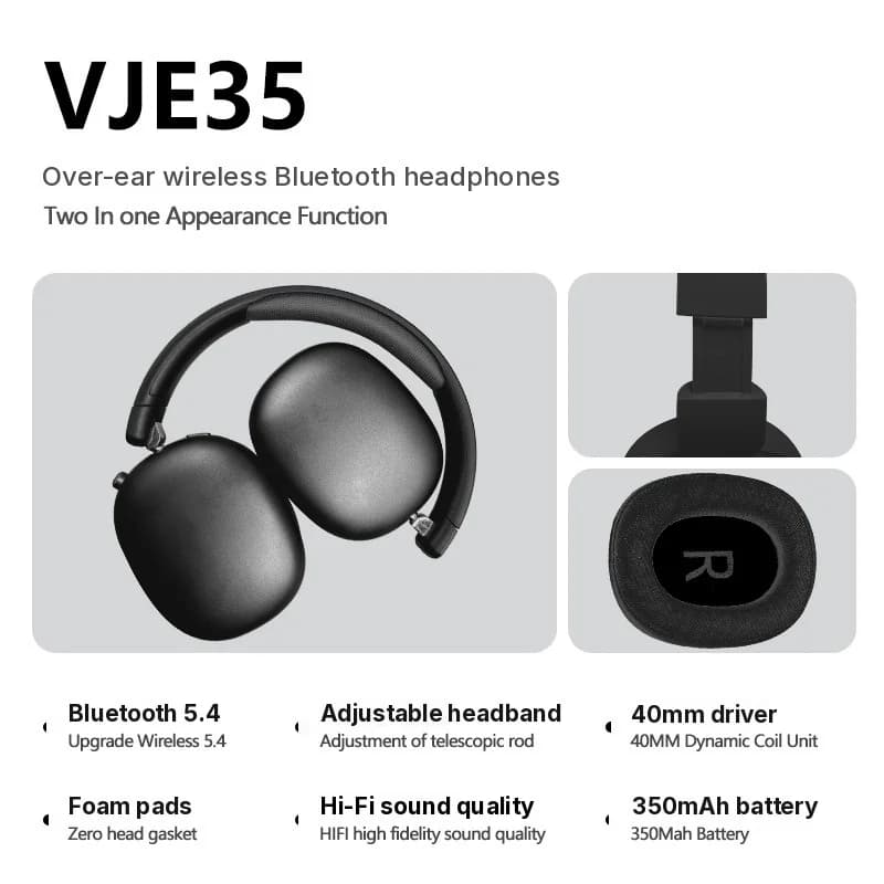 Навушни безжични Bluetooth слушалки с FM радио и слот за TF карта