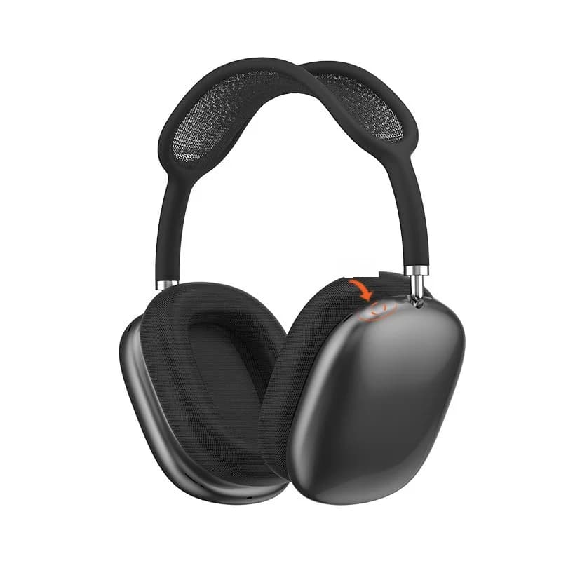 Bluetooth 5.4 слушалки над ушите с въртящо се копче и FM радио