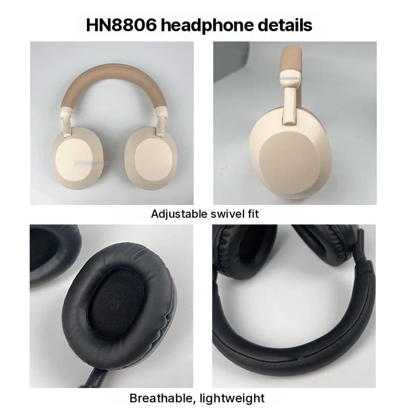 Безжични Bluetooth слушалки над ушите с дълбок бас и микрофон