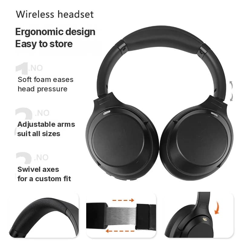 Безжични Bluetooth околоушни слушалки с активно шумопотискане