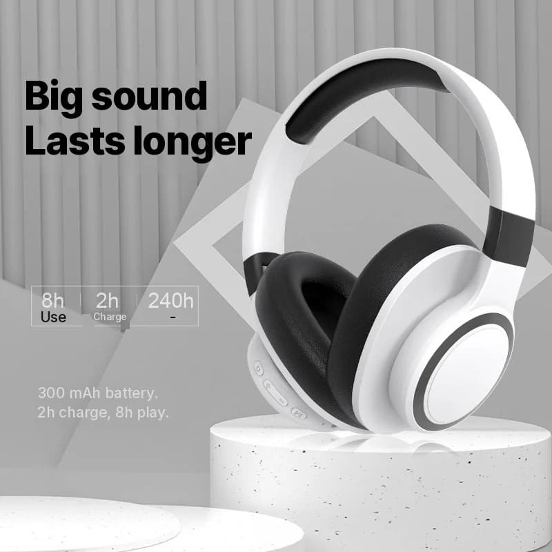 Безжични Bluetooth слушалки с FM радио и слот за TF карта