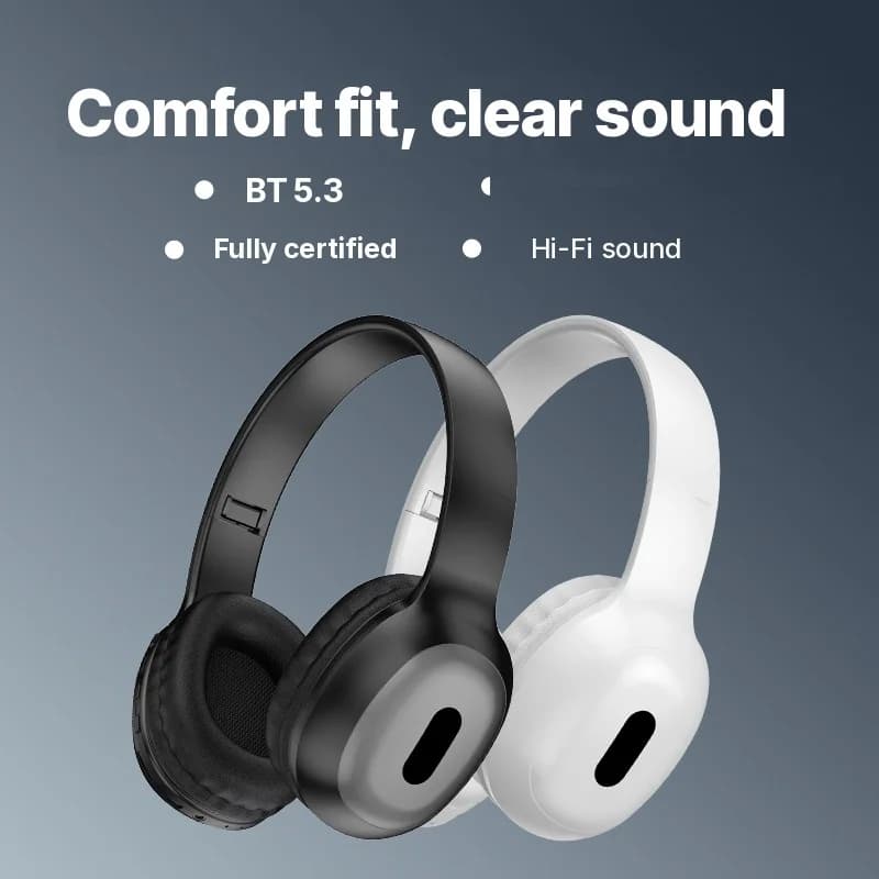 Околоушни Bluetooth слушалки със слот за TF карта и AUX вход