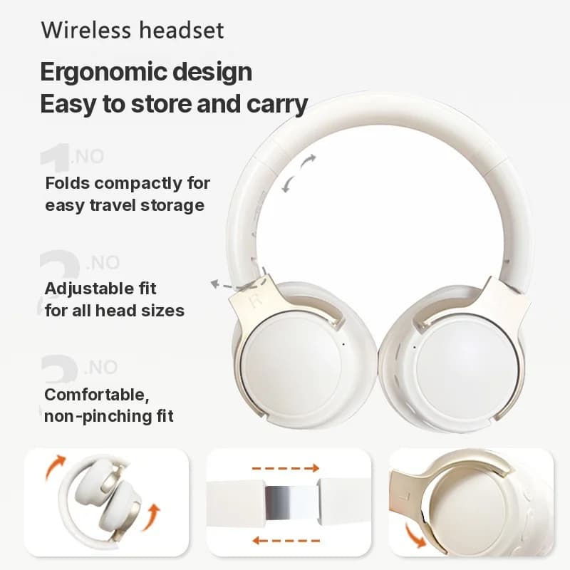 Безжични Bluetooth слушалки тип „околоушни“ с активно шумопотискане