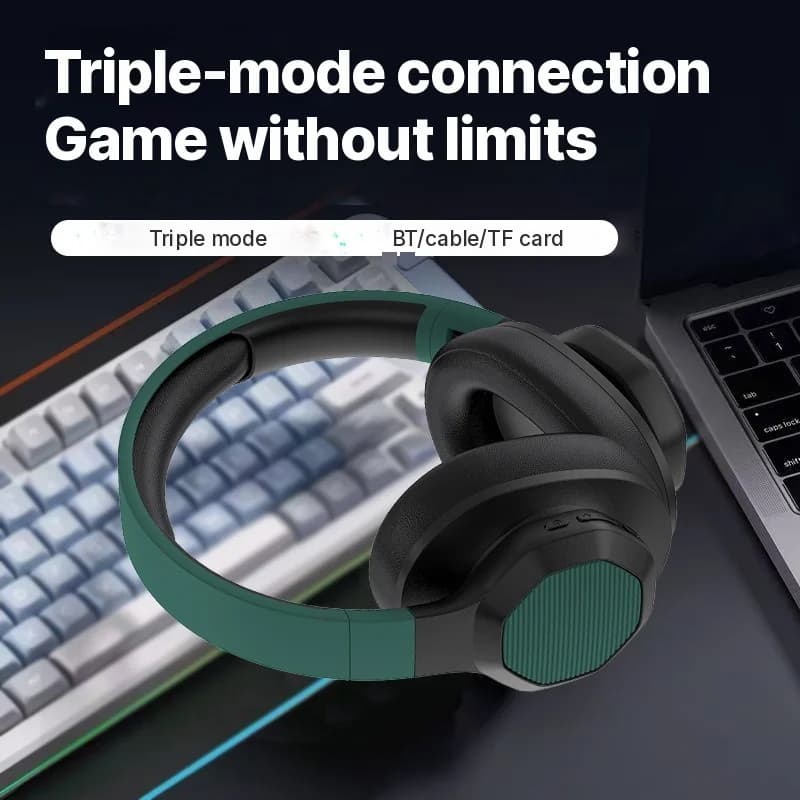 Безжични слушалки с Bluetooth, FM радио и слот за TF карта