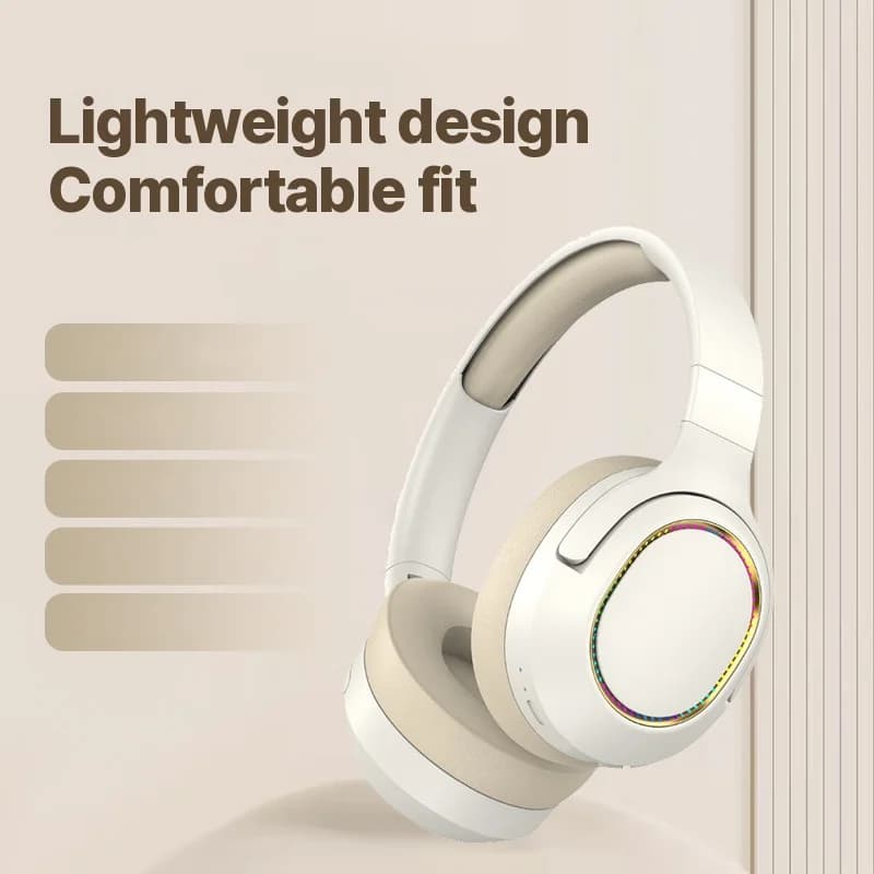 RGB геймърски слушалки безжични Bluetooth над ухото стерео хедсет