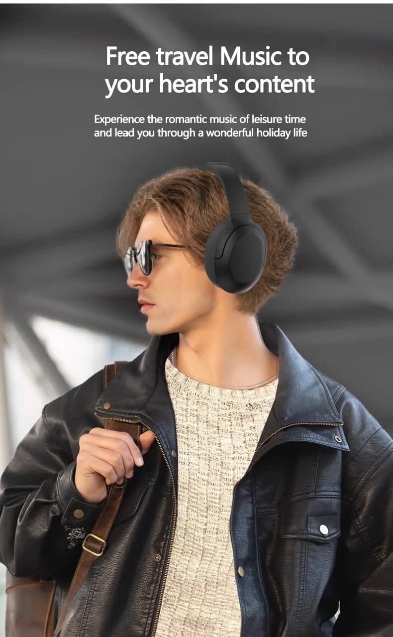 Bluetooth слушалки с активно шумопотискане, околоушни, безжични 5.4
