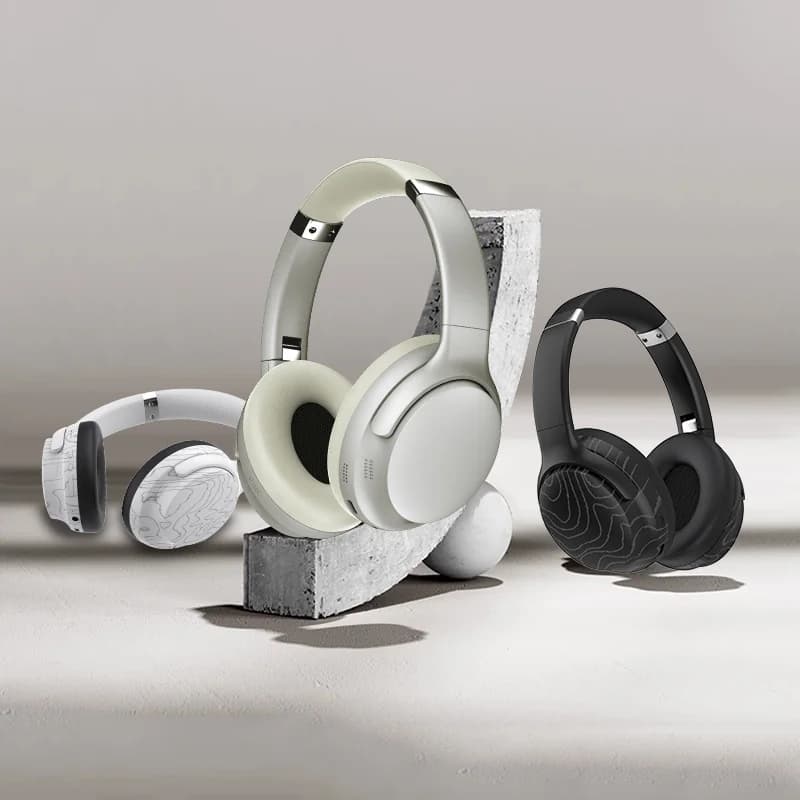 Безжични Bluetooth слушалки над ушите с Multi-EQ и дълга автономност