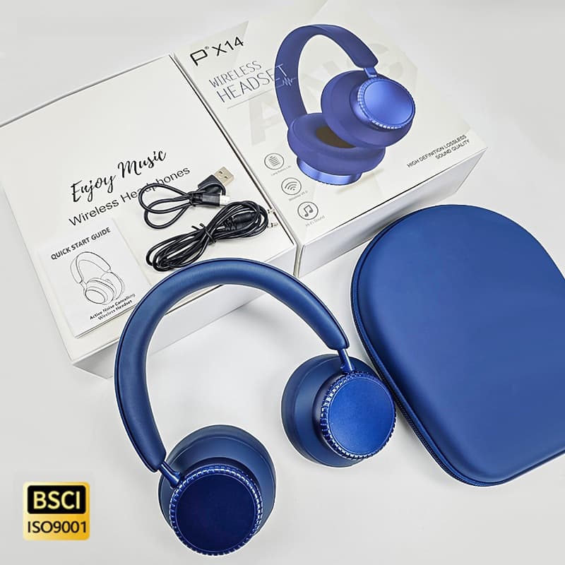 Безжични Bluetooth слушалки с активно шумопотискане и микрофон