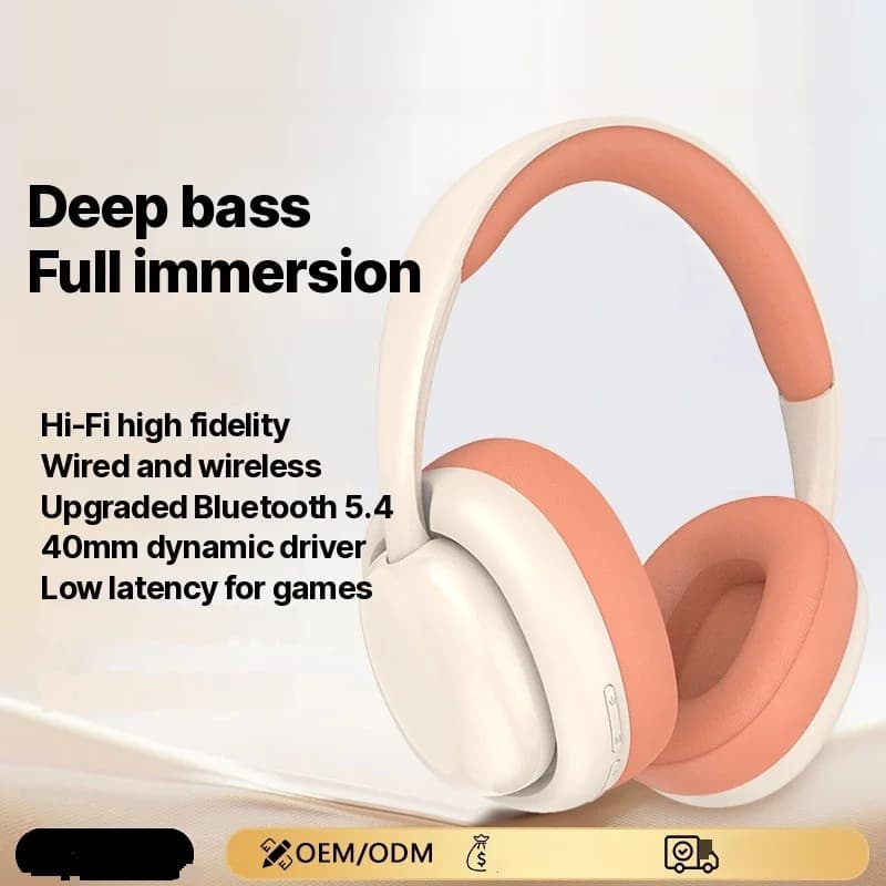 Безжични Bluetooth слушалки тип „околоушни“ с FM радио и слот за TF карта